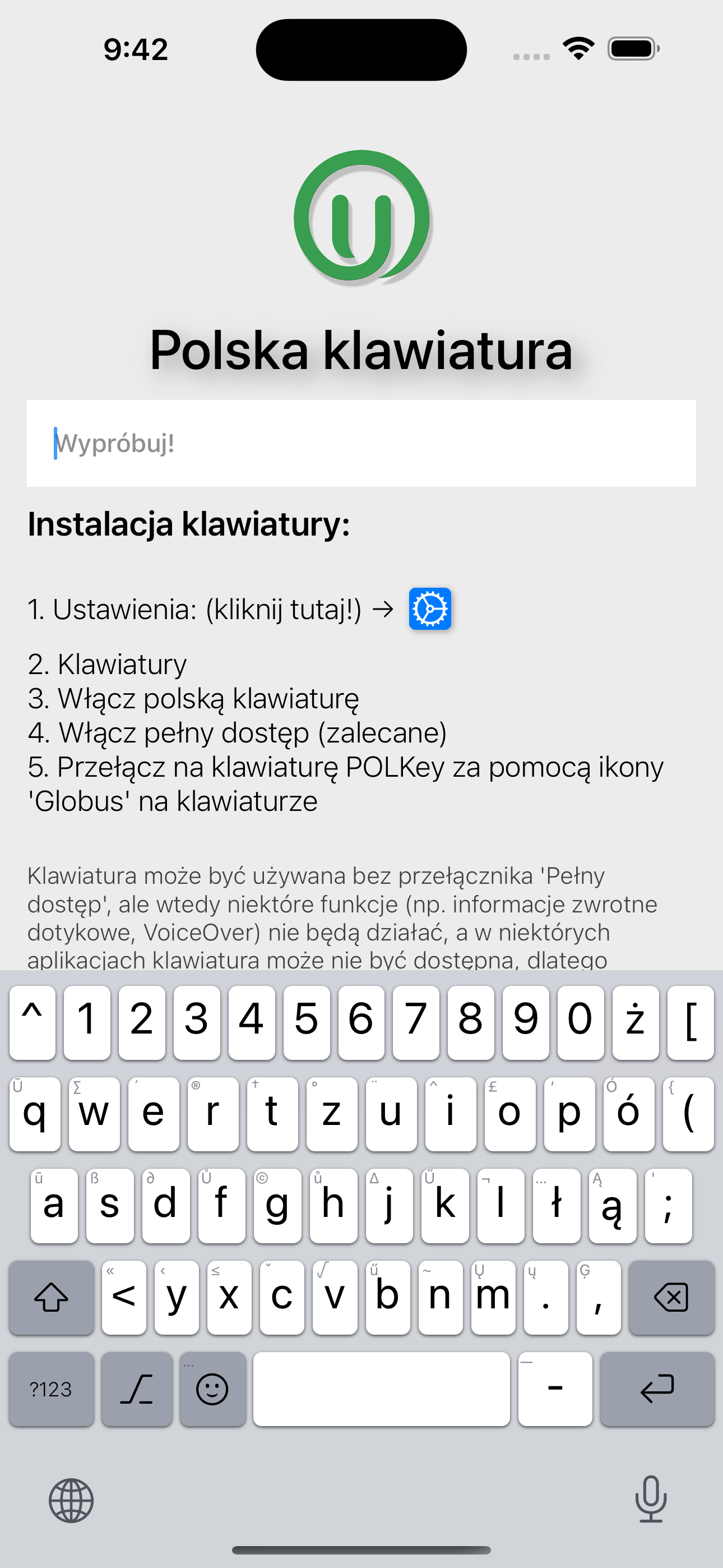 POLKey to polska klawiatura iOS | UniOffice